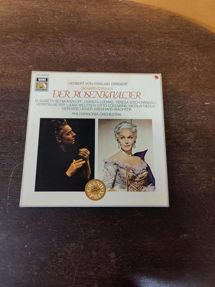 Der Rosenkavalier - Herbert von Karajan - Vinyl Boxset, Cd's en Dvd's, Vinyl | Klassiek, Zo goed als nieuw, Romantiek, Opera of Operette