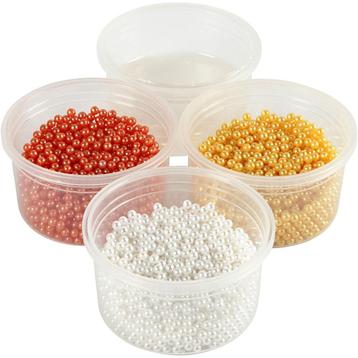 Pearl Clay 3 x 25 gram pearls Pasen geel, wit, oranje en 38  beschikbaar voor biedingen