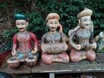 Antieke Beeldengroep "De Muzikanten" uit Laos, Antiek en Kunst, Ophalen of Verzenden