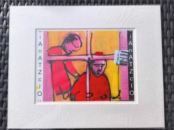 Herman Brood "WINDOW" in passepartout beschikbaar voor biedingen