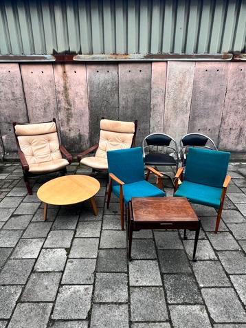 Partij Vintage meubels / fauteuils, Scandinavisch / Duits beschikbaar voor biedingen