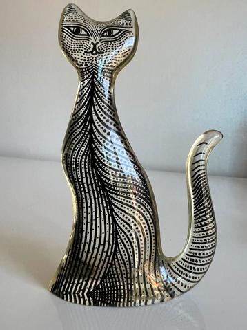 Vintage Lucite Abraham Palatnik Poes Kat Op-Art Zwart Wit beschikbaar voor biedingen