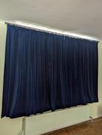 Prachtige donkerblauwe Velour gordijnen (zie omschrijving), Huis en Inrichting, Ophalen, Zo goed als nieuw, 200 cm of meer, 200 cm of meer