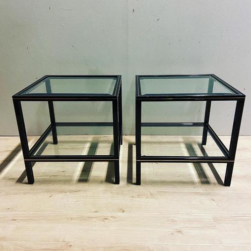 OPRUIMING Set Jaren 70 regency tafels Pierre Vandel Paris, Huis en Inrichting, Tafels | Salontafels, Gebruikt, Minder dan 50 cm