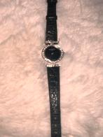 Baume & Mercier Genève timepiece with a black dial,, Sieraden, Tassen en Uiterlijk, Horloges | Dames, Overige merken, Leer, Polshorloge