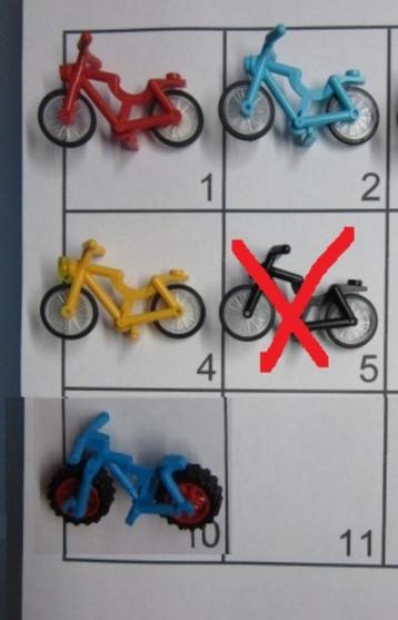 L267 LEGO FIETSEN FIETSWIEL 1 STUK EN/OF TWEEDELIG 4719c02 beschikbaar voor biedingen