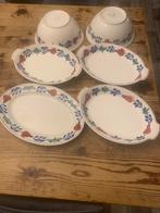 Servies boerenbont serveerschalen en serveerkommen, Huis en Inrichting, Ophalen, Aardewerk, Boerenbont, Schaal of Schalen