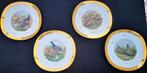 4 Limoges borden Raynaud & Cie Fazanten Houtsnippen 24K goud, Antiek en Kunst, Antiek | Porselein, Ophalen of Verzenden
