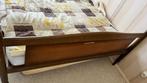 Eiken bed, Huis en Inrichting, Ophalen, Gebruikt, Bruin, Tweepersoons