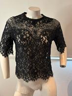 Sandro zwart wit kanten top maat 1. S, ., Zwart, Sandro, Ophalen of Verzenden