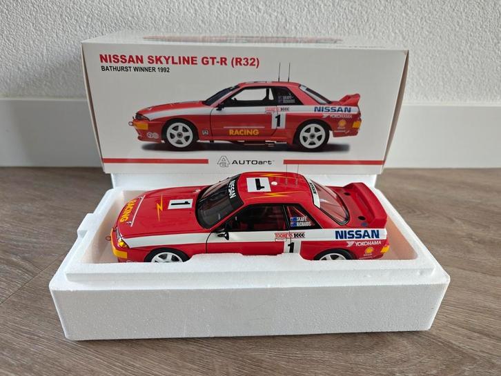 Autoart Nissan Skyline GT-R R32 Winner Bathurst 1992 89279, Hobby en Vrije tijd, Modelauto's | 1:18, Nieuw, Auto, Autoart, Ophalen of Verzenden