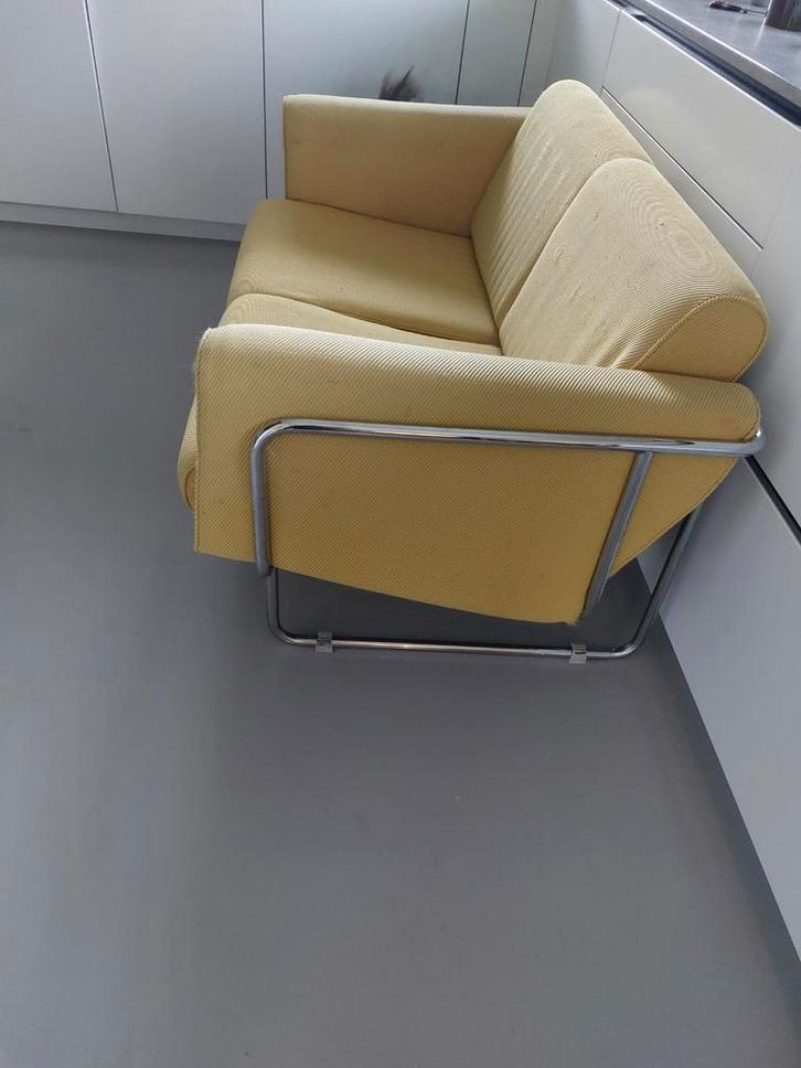 Vintage zeldzame Hans Eichenberger Strässledesign tweezitter, Huis en Inrichting, Banken | Sofa's en Chaises Longues, Ophalen of Verzenden