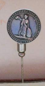 Steekspeld  Nederlandsche Maatschappij zilver, Ophalen of Verzenden, Gebruikt, Overige onderwerpen, Speldje of Pin