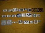 oud emaille huisnummer 68 ook 69 70 71 72 73 74 75 76 77 78, Ophalen of Verzenden
