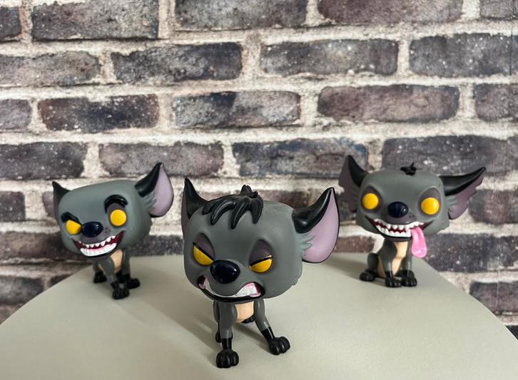 Funko pops ,Lion king, hyenas., Verzamelen, Beelden en Beeldjes, Zo goed als nieuw, Dier, Ophalen of Verzenden