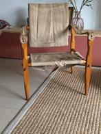 Vintage Safari Stoel, Huis en Inrichting, Fauteuils, Ophalen, Gebruikt, Minder dan 75 cm, 50 tot 75 cm