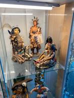 Indianen Beelden Verzameling - Polystone Figuren, Antiek en Kunst, Ophalen of Verzenden