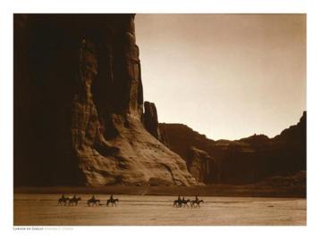 Edward S. Curtis - Canyon de Chelly - poster beschikbaar voor biedingen