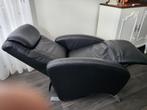 Zwarte fauteuil, Huis en Inrichting, Fauteuils, Ophalen of Verzenden, Zo goed als nieuw, 50 tot 75 cm