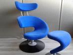 Stokke (Variér) Peel (Blauw), Zeer Mooi!, Huis en Inrichting, Fauteuils, Ophalen, Minder dan 50 cm, Gebruikt, Metaal