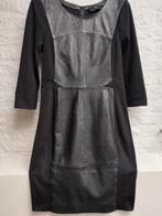 Mart Visser leren jurk mt 38, Maat 38/40 (M), Zwart, Zo goed als nieuw, Knielengte