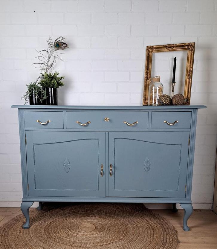 Vintage dressoir Blue pine, Huis en Inrichting, Kasten | Dressoirs, Gebruikt, 25 tot 50 cm, Ophalen of Verzenden