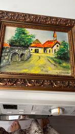 Te koop leuk schilderij op doek geschilderd, Antiek en Kunst, Kunst | Schilderijen | Klassiek, Ophalen of Verzenden