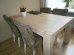 Lichteiken eethoek, Ophalen, Gebruikt, Modern, 4 tot 6 stoelen