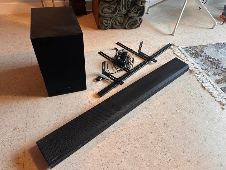 Samsung HW-Q700A Soundbar + Subwoofer + Beugel, Audio, Tv en Foto, Soundbars, Gebruikt, Bluetooth, Ophalen