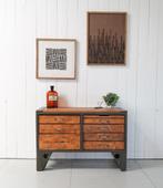 Ladekast, Ladeblok, Werkbank, Dressoir, Industrieel, Oldwood, Huis en Inrichting, Kasten | Ladekasten, 5 laden of meer, Ophalen of Verzenden