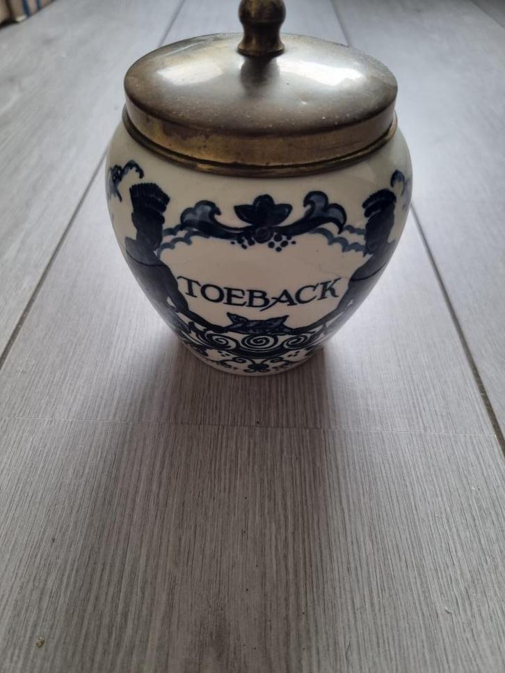 Oude toeback pot Goedewaagen, Antiek en Kunst, Antiek | Keramiek en Aardewerk, Ophalen
