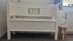 Zgan houten klep bank 120x43x90, Ophalen, Minder dan 75 cm, Tweepersoons, Zo goed als nieuw