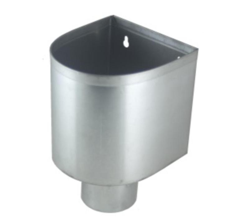 Zinken Vergaarbak model Mini 80mm VANKOPERTOTZINK, Doe-het-zelf en Verbouw, Buizen en Afvoer, Nieuw, Zink, Ophalen of Verzenden