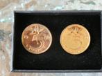 Manchetknopen 5 cent, Ophalen, Overige materialen
