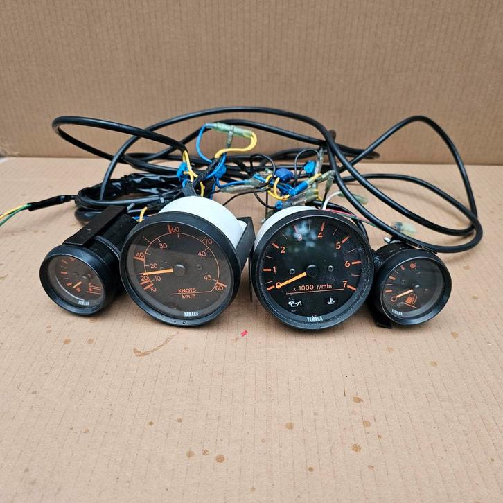 Set Yamaha Analoge  instrumenten toerenteller tach tacho, Watersport en Boten, Accessoires en Onderhoud, Zo goed als nieuw, Motor en Techniek