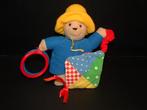 EDEN BEER PADDINGTON KIDS GIFT VELOURS BEIGE MET BLAUWE JAS, Kinderen en Baby's, Speelgoed | Knuffels en Pluche, Ophalen of Verzenden