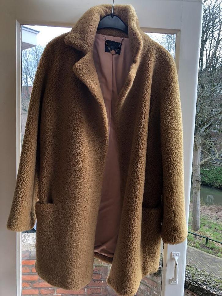 Sly010 Sly 010 camel/cognac teddy jas mt S/M, Kleding | Dames, Jassen | Winter, Gedragen, Maat 36 (S), Bruin, Ophalen