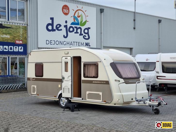 Avento Gran Turismo 470 TF Mover - Voortent - Luifel, Caravans en Kamperen, Caravans, tot en met 4, 1000 - 1250 kg, Rondzit, Avento