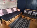 Gezellige zonnige pallet loungeset, Ophalen, Zo goed als nieuw
