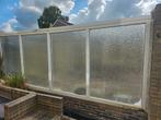 Kunststof kozijn met glas 480x180, Tuin en Terras, Ophalen, Gebruikt