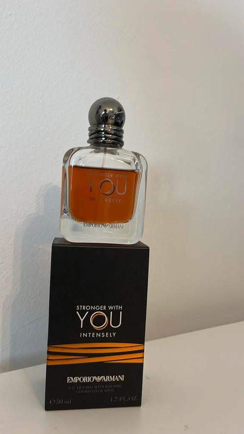 Emporio Armani Stronger with you Intensly, Sieraden, Tassen en Uiterlijk, Uiterlijk | Parfum, Zo goed als nieuw, Ophalen of Verzenden
