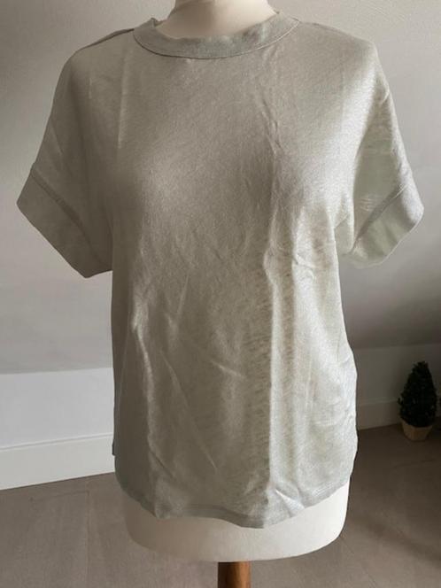 Summum 100% linnen top zilver grijs nieuw met kaartjes, Kleding | Dames, T-shirts, Nieuw, Maat 34 (XS) of kleiner, Grijs, Korte mouw