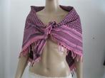 1 warme sjaal met franjes, 95X100 cm., Kleding | Dames, Mutsen, Sjaals en Handschoenen, Ophalen of Verzenden, Zo goed als nieuw