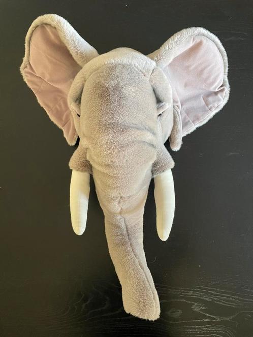 BIBIB Pluche dierenkoppen GROOT, Jungle kinderkamer, Kinderen en Baby's, Speelgoed | Knuffels en Pluche, Zo goed als nieuw, Overige typen