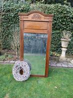 Mooie vintage/brocante spiegel 165 hoog, Ophalen, Rechthoekig, Minder dan 100 cm