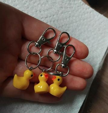 Geel Eendje Tashanger of Sleutelhanger - Nieuw! beschikbaar voor biedingen