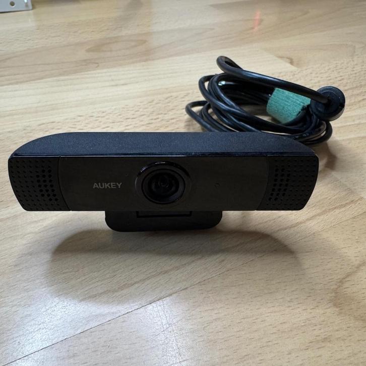 Aukey PC-LM1 webcam | Full HD 1080p met microfoon, Computers en Software, Webcams, Zo goed als nieuw, Bedraad, ChromeOS, MacOS