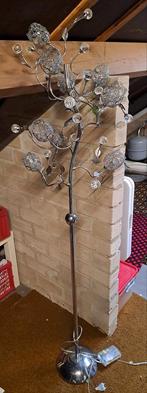 Zilveren Lamp Set: Staande Lamp & Wandlampen, Huis en Inrichting, Lampen | Vloerlampen, Gebruikt, Design, Ophalen of Verzenden