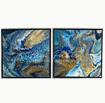 abstract schilderij kunst art handmade beschikbaar voor biedingen