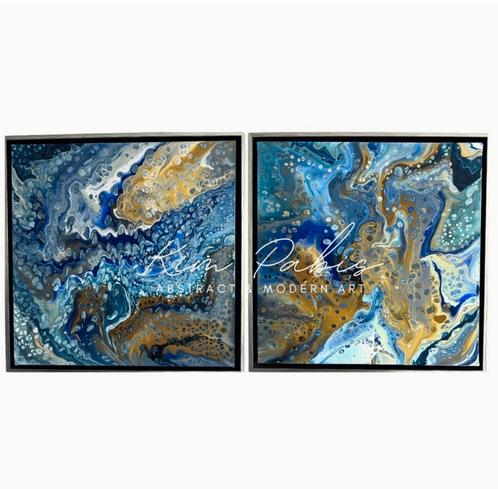abstract schilderij kunst art handmade, Antiek en Kunst, Kunst | Schilderijen | Abstract, Ophalen